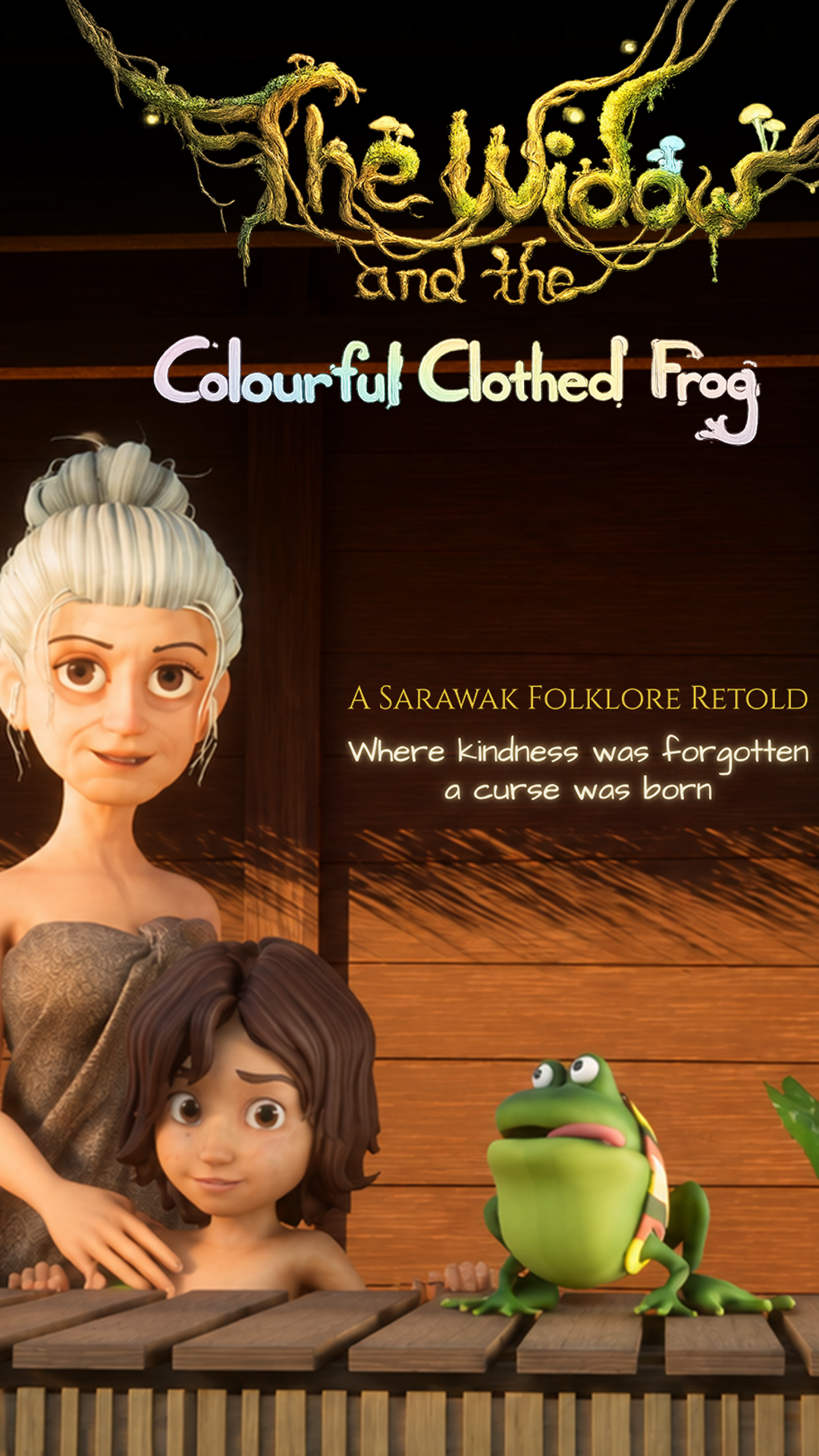 The Widow & The Colourful Clothed Frog