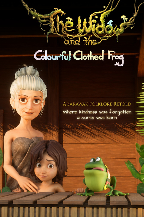The Widow & The Colourful Clothed Frog