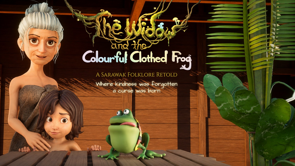 The Widow & The Colourful Clothed Frog